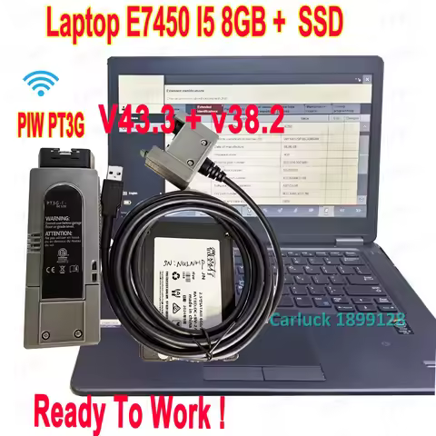 New PIW PT3G PT4G Tester III Car Diagnostic Tool 2in1 Software V43.3 38.25 Unlimited License With E7
