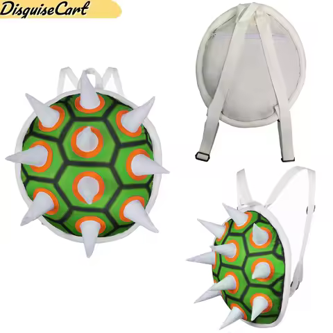 Adult Kids Bowser Koopa Turtle Shell Backpack Bag Anime Bros Cosplay Costume Prop Halloween Carnival