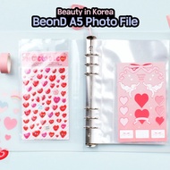 [BeonD] A5 Deco Pocket 6Rings File (Photo Card Keep File Seal Sticker Photocard Binder Ticket Post D