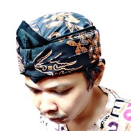 blangkon jawa katun batik halus motif reno coklat bisa dicuci