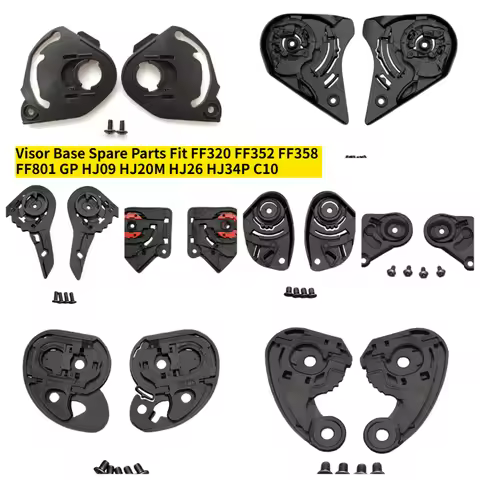Helmet Visor Base Spare Parts Fit FF320 FF352 FF358 FF801 GP HJ09 HJ20M HJ26 HJ34P C10 Motorcycle He