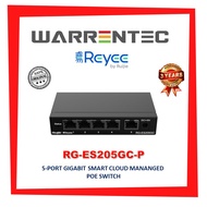 REYEE RG-ES205GC-P 5-PORT GIGABIT SMART CLOUD MANANGED POE SWITCH