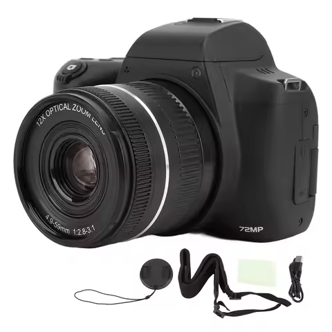 SLR Camera Autofocus Image Stabilization Out 3 Inch Screen Time Lapse 4K 72MP HD Digital Camera for