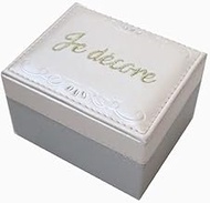 Global Arrow Square Coffret Je decore F18-0607 Size: Approx. W 3.7 x D 3.0 x H 2.4 inches (9.3 x 7.7