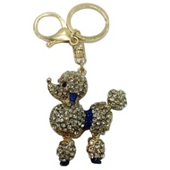 Dog Rhinestone Key Chain (Gold)