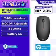 HP Wireless Mouse HP 235 1600 DPI SLIM 4E407AA | Home Office | USB PLUG & PLAY | Wireless 2.4GHZ | L