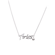 SO SEOUL Horoscope Zodiac Sign Constellation Diamond Simulant Cubic Zirconia with Fixed Chain Neckla