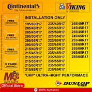 Continental - Dunlop - Viking _ Rim 17 inch Tire [100% ORIGINAL] INSTALLATION 1-3 DAYS