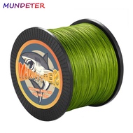 100M Braided Fishing Line MUNDETER 4 Strands Braided Line Japan Multifilament 100% PE Braided Fishin