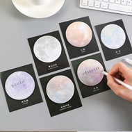 Creative Sci-Fi Planet Sticky Notes Round Tearable Sticky Notes Notebook Office Notes N Times Sticky