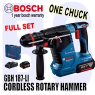 BANSOON BOSCH GBH 187-LI Professional Cordless Rotary Hammer Drill. One Chuck. SDS-plus &amp; Cylindrical / Hex drill bit.