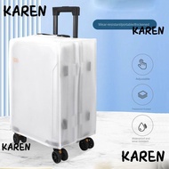 KAREN Luggage Protector Cover, 16-28 Inch Waterproof Travel Luggage Cover,  Dustproof EVA Transparent Suitcase Protector Cover Luggage