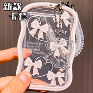 Ins Transparent Bus Card Holder Campus Card Work Card Meal Card Lanyard ID Card Protective Case High