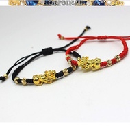 Transfer beads 916 gold ring brave ring male and female couple natal year red rope student ring simple jewelry in stock