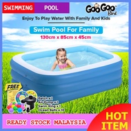 GooGoo Bird 1.3M 3Layer Inflatable Family Large Rectangular Kids Swimming Pool Outdoor Home Toy Game