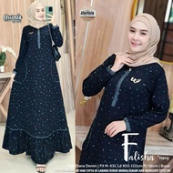 Gamis Wanita Terbaru jumbo Falisha Maxy by Uwais Fashion Hijab Solo