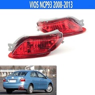 Rear Bumper Reflector fog light For TOYOTA VIOS gen2 2008 2009 2010 2011 2012 2013 rear fog lamp Bra