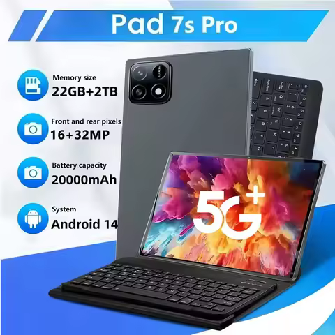 2025 Original Pad 7s Pro Tablets Android 14 Global Version 22GB+2TB Tablet PC 20000mAh Tab 5G Dual S