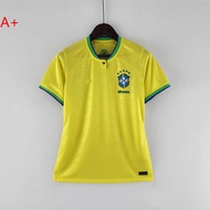 [in stock] 2022 World Cup Brazil Team Jersey No. 10 Neymar Home Short Sleeve Ronaldo Womens Soccer U