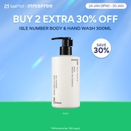 [INNISFREE Official] Isle Number Body & Hand Wash 300ml - Scented Wash Gentle Cleansing Refreshing