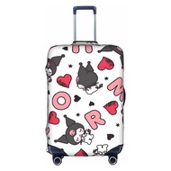 Kuromi Luggage Cover Washable Suitcase Protector Anti-scratch Suitcase cover Fits 18-32 Inch Luggage