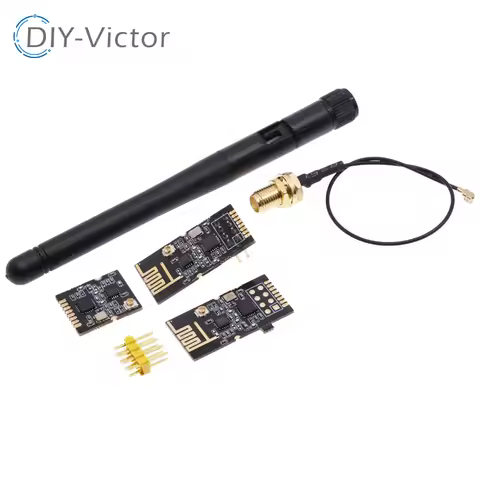 GT-24 Wireless Module 2.4G NRF24L01+PA+LNA With Antenna Industrial Grade Digital Transmission 1100M 