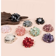 [B2-06] 4CM Hand-Sewn Buttons Natural Stone Buttons Fashionable All-Match Irregular Decorative Butto