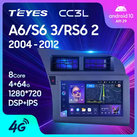 TEYES CC3L WIFI For Audi A6 C6 2004 - 2011 S6 3 2006 - 2011 RS6 2 2007 - 2012 Car Radio Multimedia V