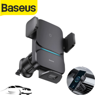 Baseus Qi 15W Car Wireless Charger Induction Auto Mount Fast ที่ชาร์จและที่วางโทรศัพท์ ที่ชาร์จไร้สา