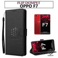 Case HP OPPO F7 FLIP WALLET LEATHER WALLET LEATHER SOFTCASE PREMIUM FLIP COVER Saung Open TUTUP FLIP CASE OPPO F7