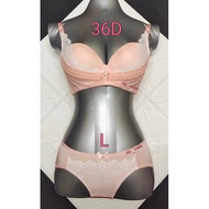 36D/80D LA MIU PLUS SIZE SET BRA AND PANTIES