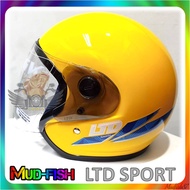 TOPI KELEDAR LTD SPORT BARU WITH CLEAR VISOR HELMET (YELLOW)
