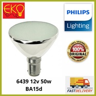 Philips 6439 12V 50W BA15D Frosted Aluline Halogen Bulb