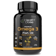 Premium Omega 3 Fish Oil Triple Strength x 120 Softgels