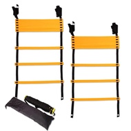 Agility Training Ladder Set for Soccer, Futsal, and Basketball - 5m with 9 Plates (Yellow & Black)