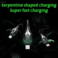 [XFD]  100W 5A USB Type A To Type C Cable 100W 2M/3M Type C Fast Charger Cable Braided Snakehead For