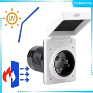 [LzdjhykecbMY] 50 Amp Power Plug Twist Lock Inlet Box Resistant Socket Connector for Marine RV Campe