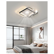 Living Room Fan Light Modern Minimalist Invisible Mute360Rotating Shaking Head Bedroom Study Whole House Set Lamps