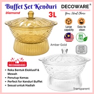 ECOWARE 3L Buffet Set Tray Kenduri BPA Free /Bekas Hidangan Makanan/Set Hidangan Kenduri /Bekas Kend