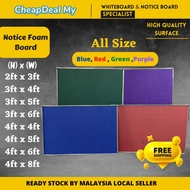 CheapDealMY Notice Foam Board ALL SIZE1.5x2 2x3 3x4 3x5 3x6 4x4 4x5 4x6 4x8 school office classroom