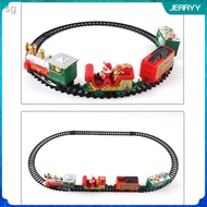 【reday stock】11 PCS Christmas Train Set with Santa Carriage Holiday Train Christmas Toys with Large Tracks Electric Trai