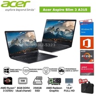 LAPTOP ACER ASPIRE SLIM 3 A315 AMD RYZEN 3-3250U/8GB RAM/256GB SSD/AMD