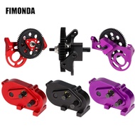 CNC Aluminum Prefixal Gearbox 30% Overdrive Transfer Case Transmission for 1/10 Scale Gspeed UGRC SC