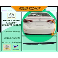 ✨Mazda 2 Sedan Facelift OEM Rear Spoiler (Suitable for Mazda 2 Sedan Model FACELIFT ONLY) Material F