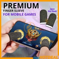 1 Pair Gaming Phone Finger Sleeve Sarung Jari Gaming Phone Gloves Finger Sleeve Gaming Pubg Mobile S