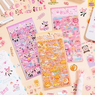 a Bunch of Cuties Sticker Theme contains 6 sheets of beautiful, cute, easy-to-stick decorative stick