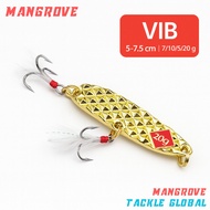 VIB 7/10/15/20g Alloy Blade | Laser flash, #6 trebles | Rivers / Lakes / Estuaries