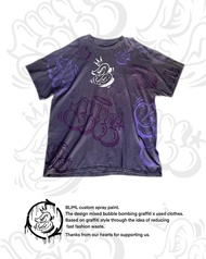 BLML Bubble Bombing Custom spray paint FRUIT OF THE LOOM 2XL