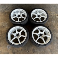 Advan Racing RG3 RG-iii JDM sport rim 18” 5H 114.3PCD 8JJ ET45 Honda Toyota Nissan Rim Ori Used Japa