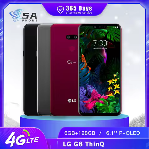 Original LG G8 ThinQ G820UM G820N 4G Mobile Phone NFC Face ID 6GB+128GB 12MP+16MP+8MP Snapdragon855 